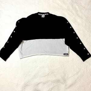 PINK SWEATSHIRT WITH SNAPS